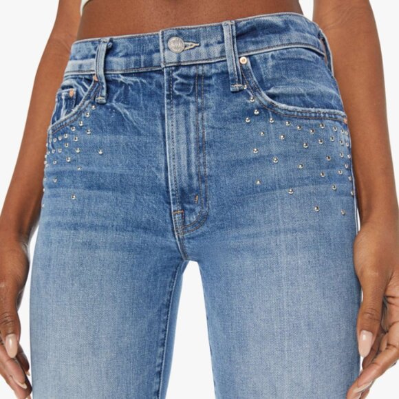 MOTHER SUPERIOR The Insider Flood Metal Magic Mid-Rise Baby Bootcut 29 EUC $359 - Picture 6 of 16